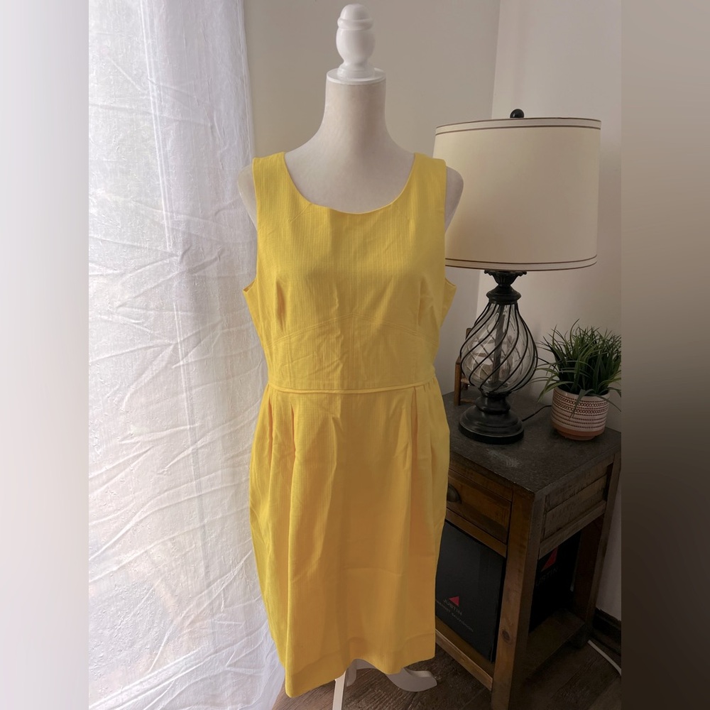 J Crew yellow dress